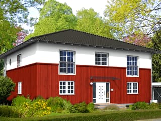 Fertighaus Stadthaus 270 von SOLID-HAUS Schlüsselfertig ab 389150€, Stadtvilla Außenansicht 3