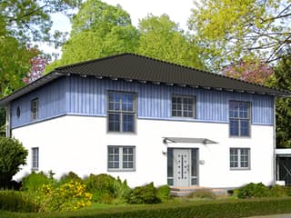 Fertighaus Stadthaus 270 von SOLID-HAUS Schlüsselfertig ab 389150€, Stadtvilla Außenansicht 4