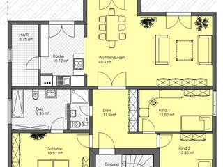 Fertighaus Stadthaus 270 von SOLID-HAUS Schlüsselfertig ab 389150€, Stadtvilla Grundriss 2