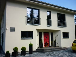 Fertighaus Stadtvilla 197 von Suckfüll Energiesparhaus Schlüsselfertig ab 248680€, Stadtvilla Außenansicht 4