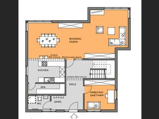 Fertighaus Stadtvilla schön² von Meisterstück-HAUS, Stadtvilla Grundriss 2