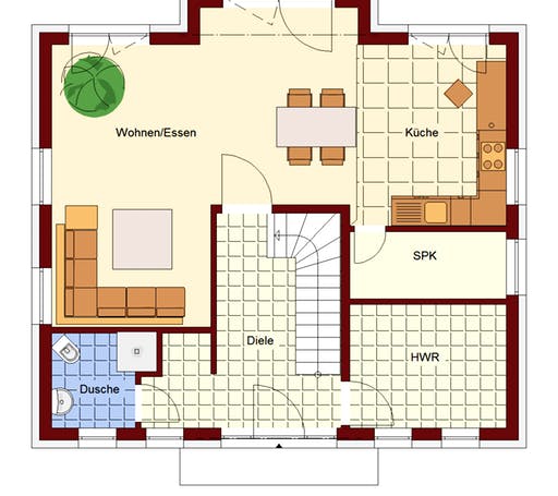 Stadtvilla Strausberg Floorplan 1