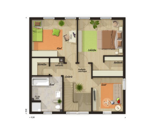 Stadtvilla 145 Trend Floorplan 2