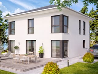 Fertighaus Stadtvilla 154 von Zimmermann Haus Schlüsselfertig ab 284900€, Stadtvilla Außenansicht 1