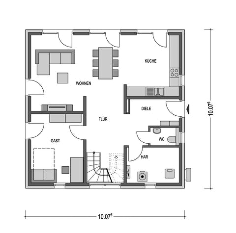 Grundriss Haus 160 Qm