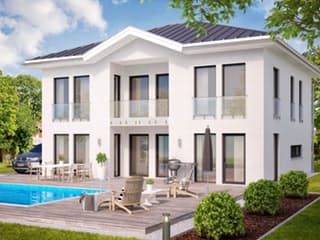 Fertighaus Stadtvilla 183 von Zimmermann Haus Schlüsselfertig ab 342200€, Stadtvilla Außenansicht 1