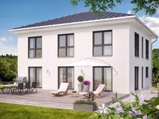 Fertighaus Stadtvilla 186 von Zimmermann Haus Schlüsselfertig ab 336840€, Stadtvilla Außenansicht 1