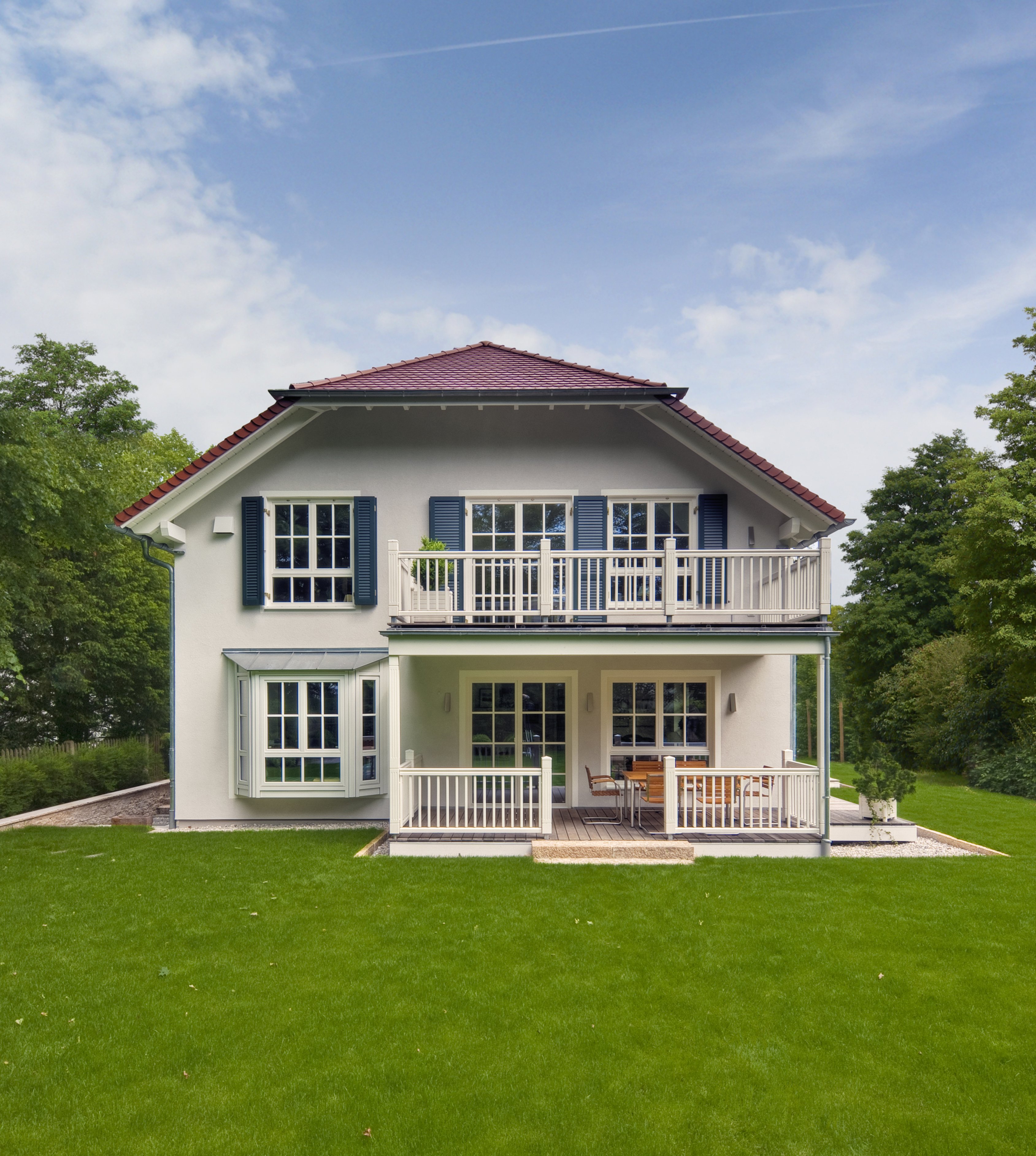 Fertighaus Steinhauser - Kundenhaus von Bau-Fritz Schlüsselfertig ab 920000€, Stadtvilla Außenansicht 2