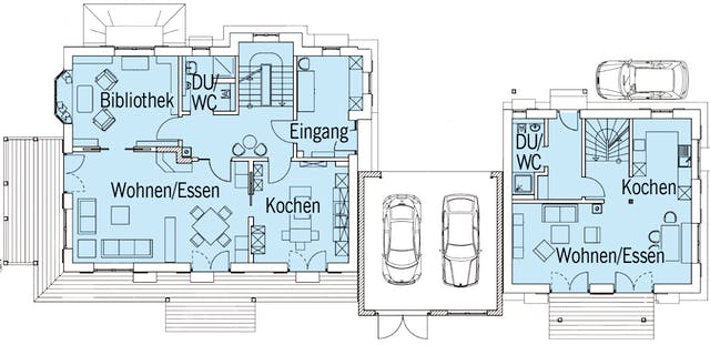 Grundriss Landhaus-Villa