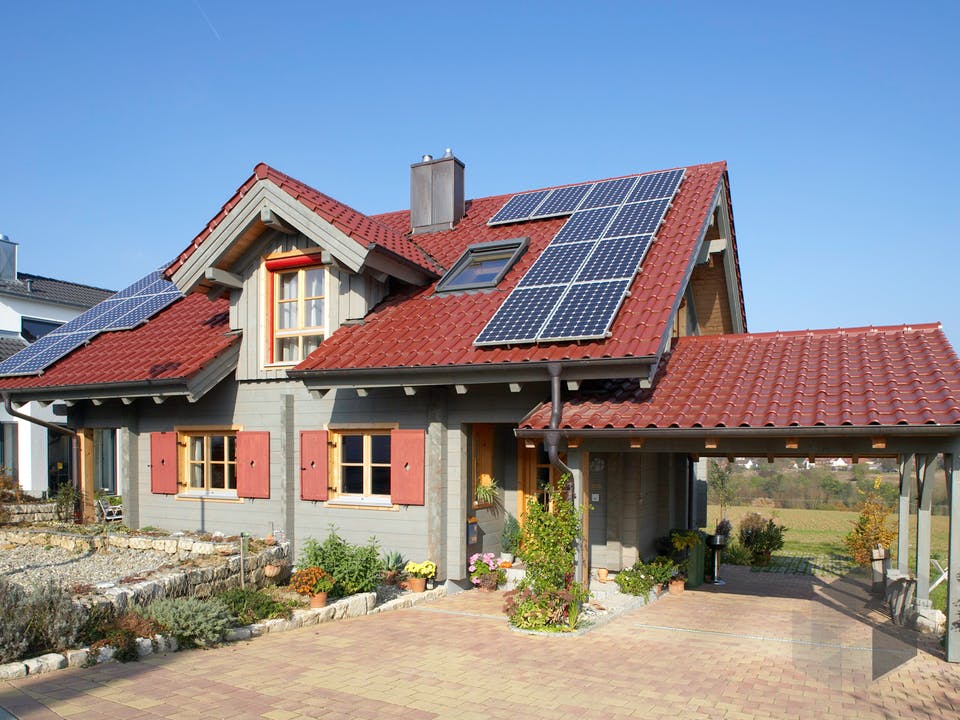 Steinheim von Rems-Murr-Holzhaus Außenansicht