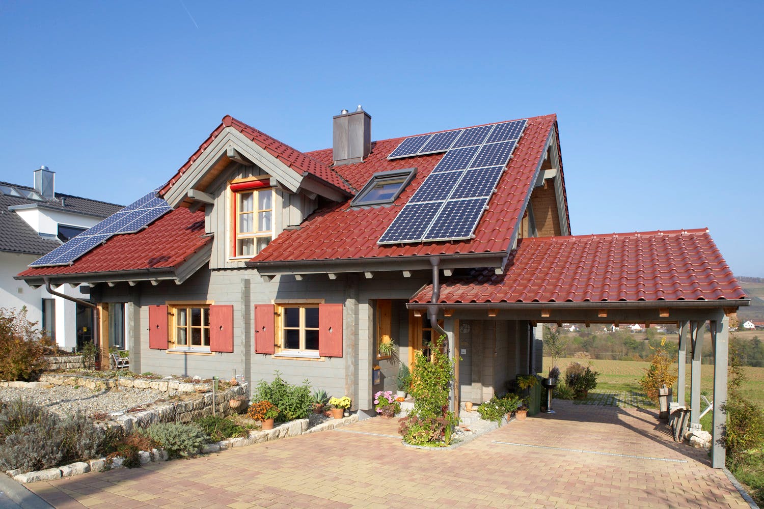 Blockhaus Steinheim von Rems-Murr-Holzhaus Schlüsselfertig ab 492000€, Satteldach-Klassiker Außenansicht 1