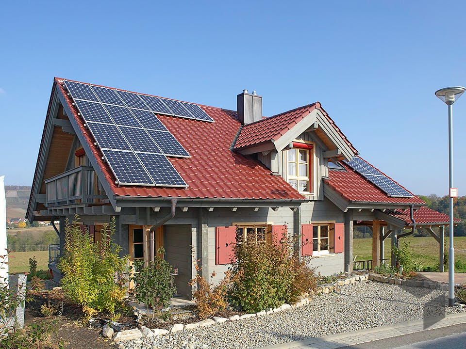 Steinheim von Rems-Murr-Holzhaus Außenansicht