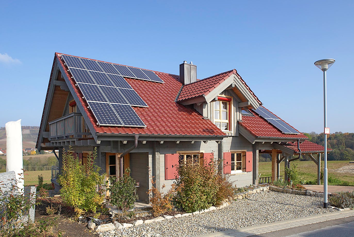 Blockhaus Steinheim von Rems-Murr-Holzhaus Schlüsselfertig ab 492000€, Satteldach-Klassiker Außenansicht 2