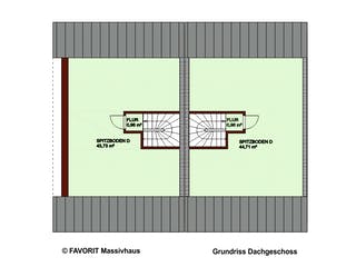 Massivhaus Stella E113/M115 von FAVORIT Massivhaus, Satteldach-Klassiker Grundriss 3