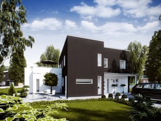 Fertighaus Stenvik von Eksjöhus AB Bausatzhaus ab 235750€, Cubushaus Außenansicht 1