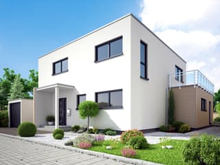 Fertighaus Stockholm von STREIF Haus, Cubushaus Außenansicht 2