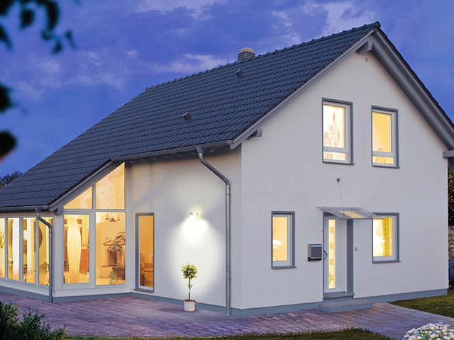 Wintergarten unter Schleppdach