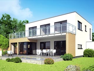 Fertighaus Stockholm von STREIF Haus, Cubushaus Außenansicht 1