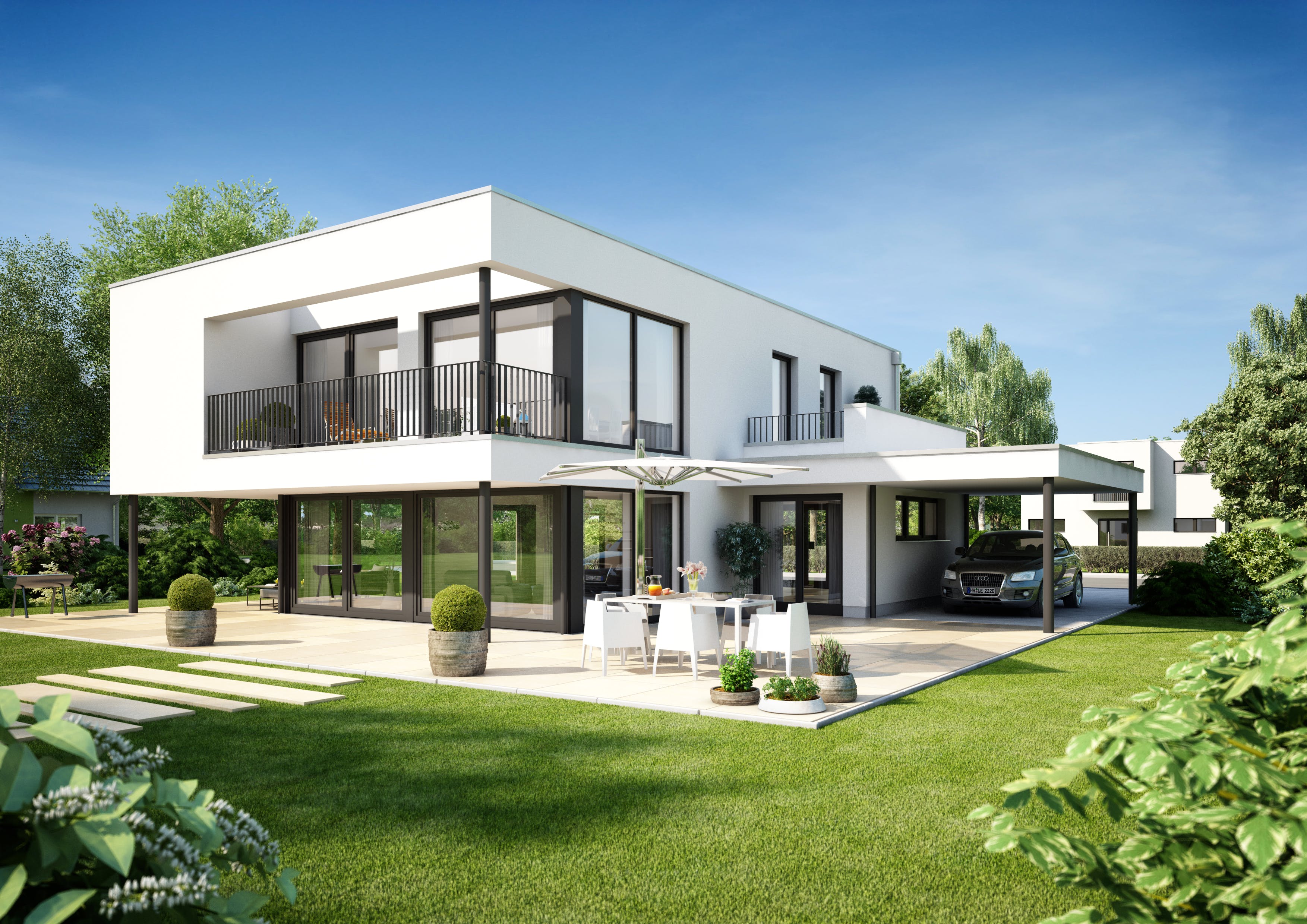 Massivhaus Stratus 970 von Heinz von Heiden Schlüsselfertig ab 833337.375€, Cubushaus Außenansicht 1