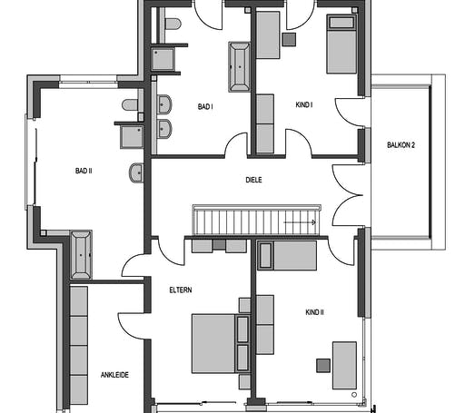 Massivhaus Stratus 970 von Heinz von Heiden Schlüsselfertig ab 787084.75€, Cubushaus Grundriss 2