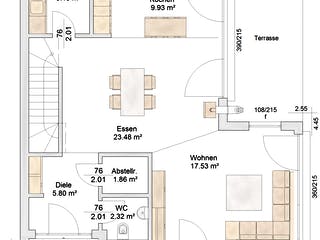 Fertighaus Straubenhardt von Albert Haus Schlüsselfertig ab 251531€, Pultdachhaus Grundriss 1