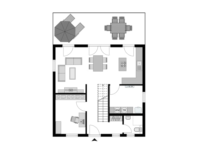Fertighaus Work-Life-Edition CITY I 133 von STREIF Haus, Stadtvilla Grundriss 1