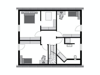 Fertighaus Work-Life-Edition FAMILY I 173 von STREIF Haus, Satteldach-Klassiker Grundriss 2