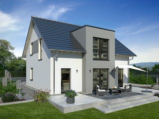 Fertighaus Work-Life-Edition FAMILY II 148 von STREIF Haus, Satteldach-Klassiker Außenansicht 2