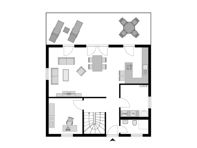 Fertighaus Work-Life-Edition FAMILY II 148 von STREIF Haus, Satteldach-Klassiker Grundriss 1