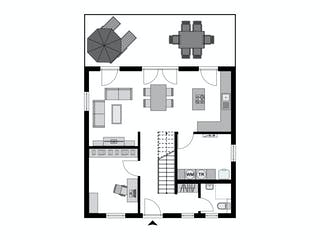 Fertighaus Work-Life-Edition FAMILY III 135 von STREIF Haus, Satteldach-Klassiker Grundriss 1
