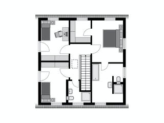 Fertighaus Work-Life-Edition FAMILY III 135 von STREIF Haus, Satteldach-Klassiker Grundriss 2