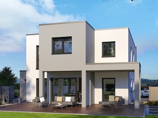 Fertighaus Klassiker CITY Gestaltungsidee GL 02 von STREIF Haus, Cubushaus Außenansicht 1