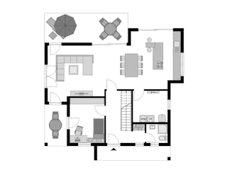 Fertighaus Stadtvilla Klassiker - Stilvolles Wohnem von STREIF Haus, Stadtvilla Grundriss 1
