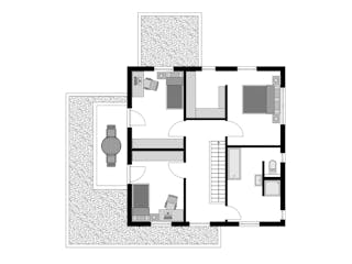 Fertighaus Stadtvilla Klassiker- Stilvolles Wohnen von STREIF Haus, Stadtvilla Grundriss 2