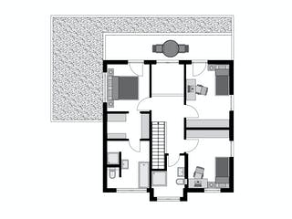 Fertighaus Klassiker CITY Gestaltungsidee GL 06 von STREIF Haus, Cubushaus Grundriss 2