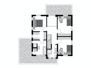 Fertighaus Klassiker CITY Gestaltungsidee GL 08 von STREIF Haus, Cubushaus Grundriss 2