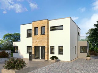 Fertighaus Klassiker CITY Gestaltungsidee GL 09 von STREIF Haus, Cubushaus Außenansicht 1