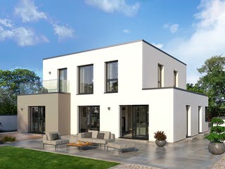 Fertighaus Klassiker CITY Gestaltungsidee GL 09 von STREIF Haus, Cubushaus Außenansicht 2