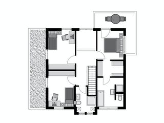 Fertighaus Klassiker CITY Gestaltungsidee GL 09 von STREIF Haus, Cubushaus Grundriss 2