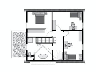 Fertighaus Family Klassiker GQ Gestaltungsidee 01 von STREIF Haus, Satteldach-Klassiker Grundriss 2