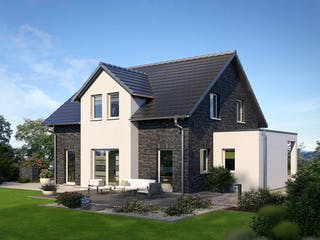 Fertighaus Family Klassiker VG Gestaltungsidee 03 von STREIF Haus, Satteldach-Klassiker Außenansicht 1