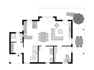 Fertighaus Einfamilienhaus Klassiker "FAMILY" von STREIF Haus, Satteldach-Klassiker Grundriss 1