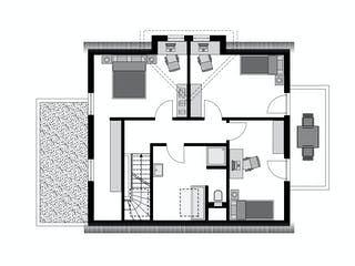 Fertighaus Family Klassiker VG Gestaltungsidee 03 von STREIF Haus, Satteldach-Klassiker Grundriss 2
