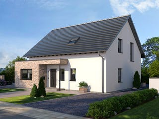Fertighaus Family Klassiker VG Gestaltungsidee 05 von STREIF Haus, Satteldach-Klassiker Außenansicht 1