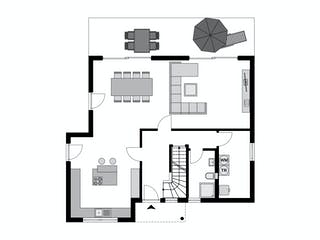 Fertighaus Family Klassiker VG Gestaltungsidee 05 von STREIF Haus, Satteldach-Klassiker Grundriss 1