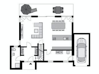 Fertighaus Family Klassiker VG Gestaltungsidee 06 von STREIF Haus, Satteldach-Klassiker Grundriss 1