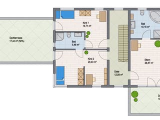Massivhaus Studio 246 von ARGISOL-Bausysteme Bausatzhaus ab 75700€, Cubushaus Grundriss 2
