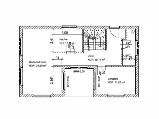 Massivhaus Style von Wagener Systemhausbau Schlüsselfertig ab 196000€, Cubushaus Grundriss 1 Massivhaus Style von Wagener Systemhausbau Schlüsselfertig ab 196000€, Cubushaus Grundriss 1