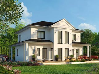 Massivhaus Sublimis von AUREA Massivhaus, Stadtvilla Außenansicht 1