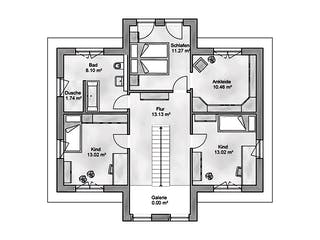 Massivhaus Sublimis von AUREA Massivhaus, Stadtvilla Grundriss 2